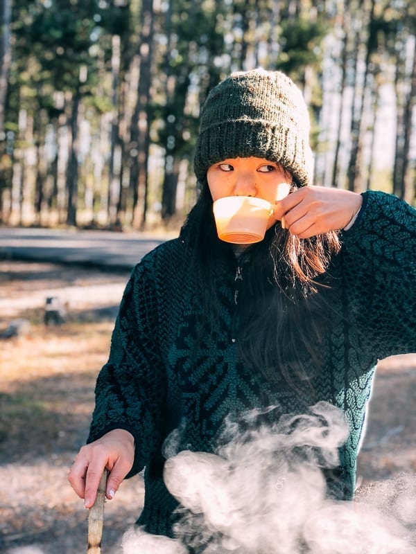 Camping coffee and breakfast, thewoksoflife.com