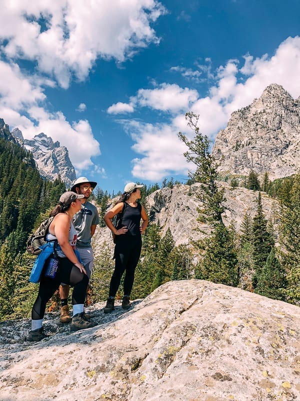 Hiking Jenny Lake Trail, mountain view