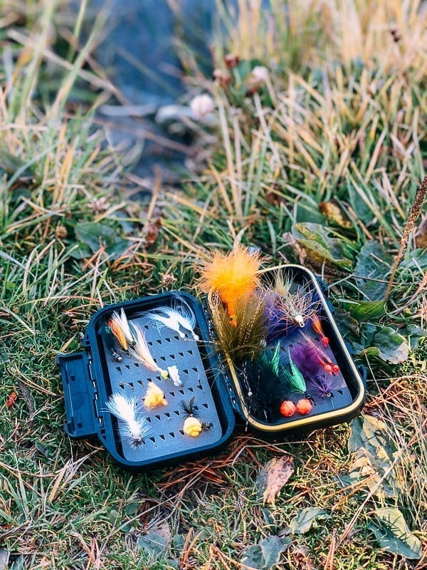 Box of fly fishing flies, thewoksoflife.com