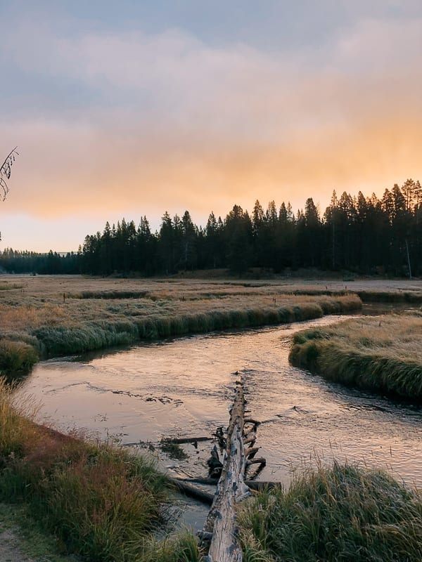 Yellowstone National Park Norris campground river view, thewoksoflife.com