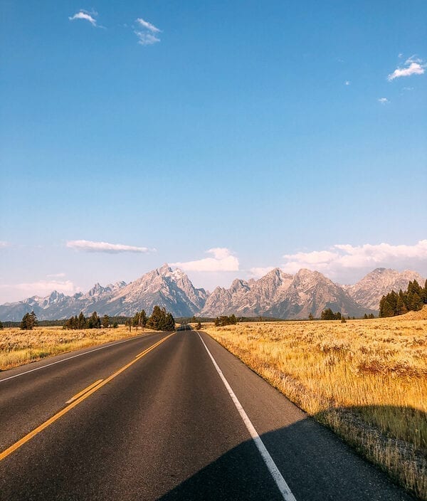 Driving into Grand Teton National Park, thewoksoflife.com
