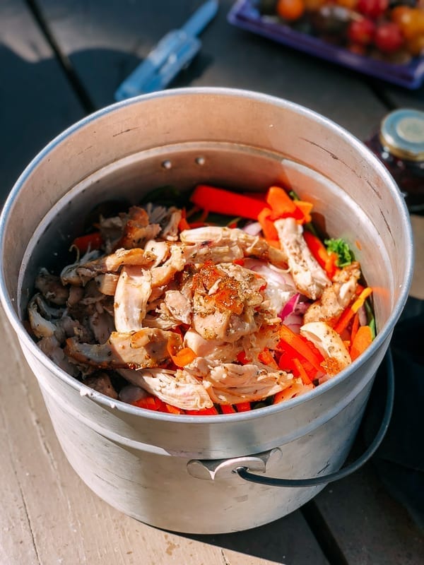 Salad in a bucket, thewoksoflife.com
