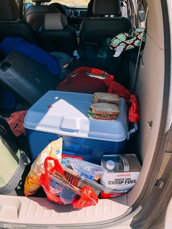 making sandwiches in the back of the minivan, thewoksoflife.com