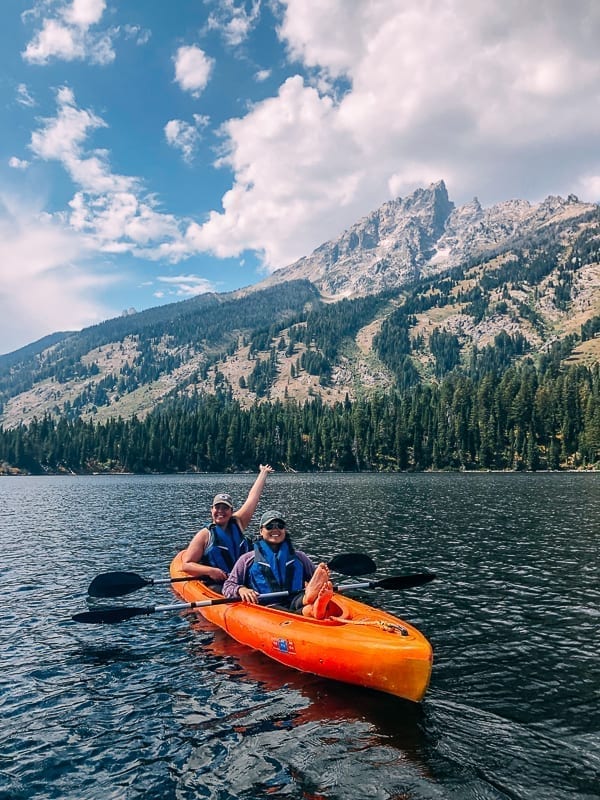 Kayaking Jenny Lake, thewoksoflife.com