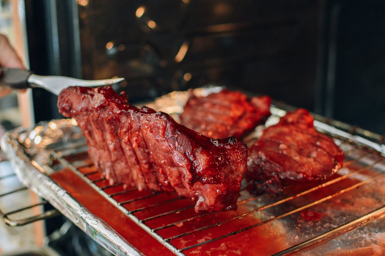 Flipping Char Siu, thewoksoflife.com
