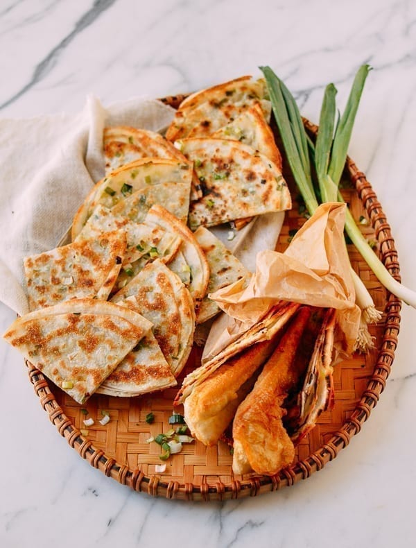 Easy Scallion Pancakes, thewoksoflife.com