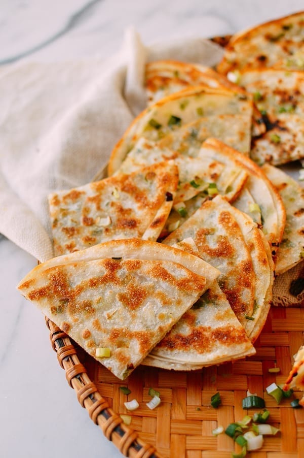 Shortcut Scallion Pancakes, thewoksoflife.com
