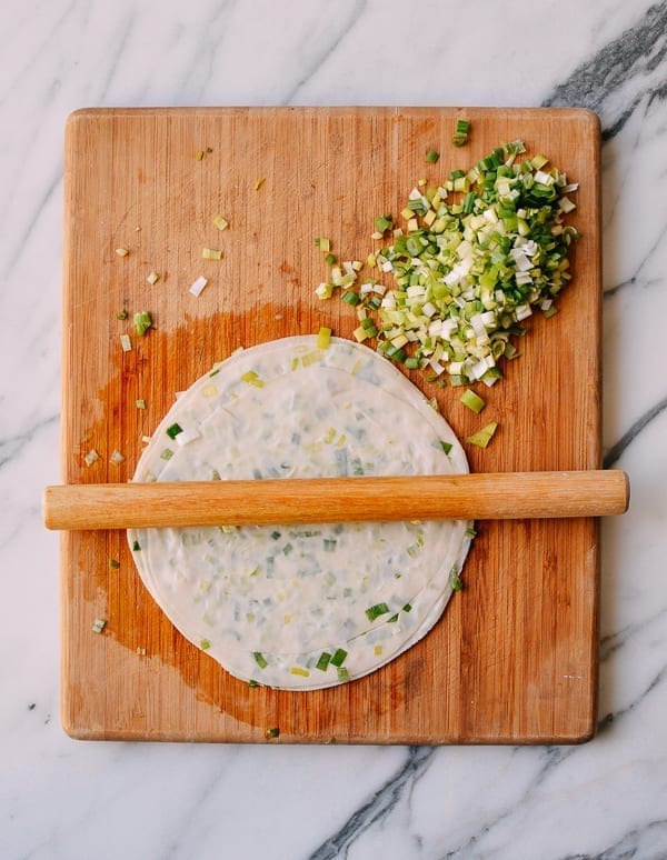 Making Scallion Pancakes, thewoksoflife.com