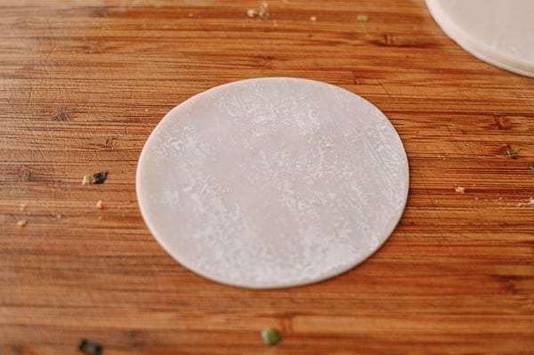 Round dumpling wrapper, thewoksoflife.com