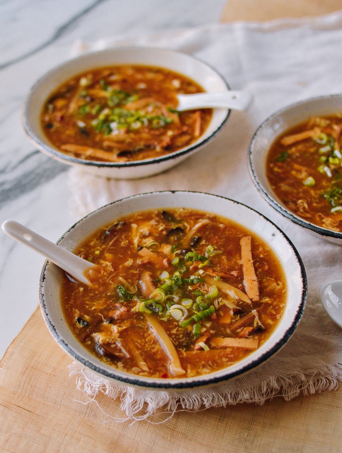 Serving Hot and Sour Soup, thewoksoflife.com