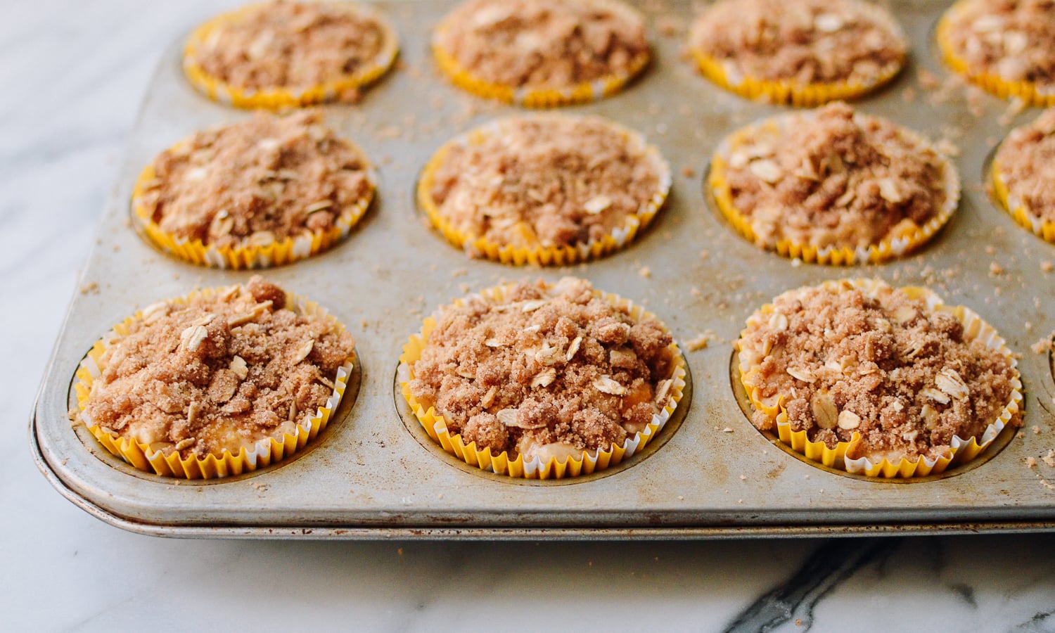 Mango muffins before baking, thewoksoflife.com