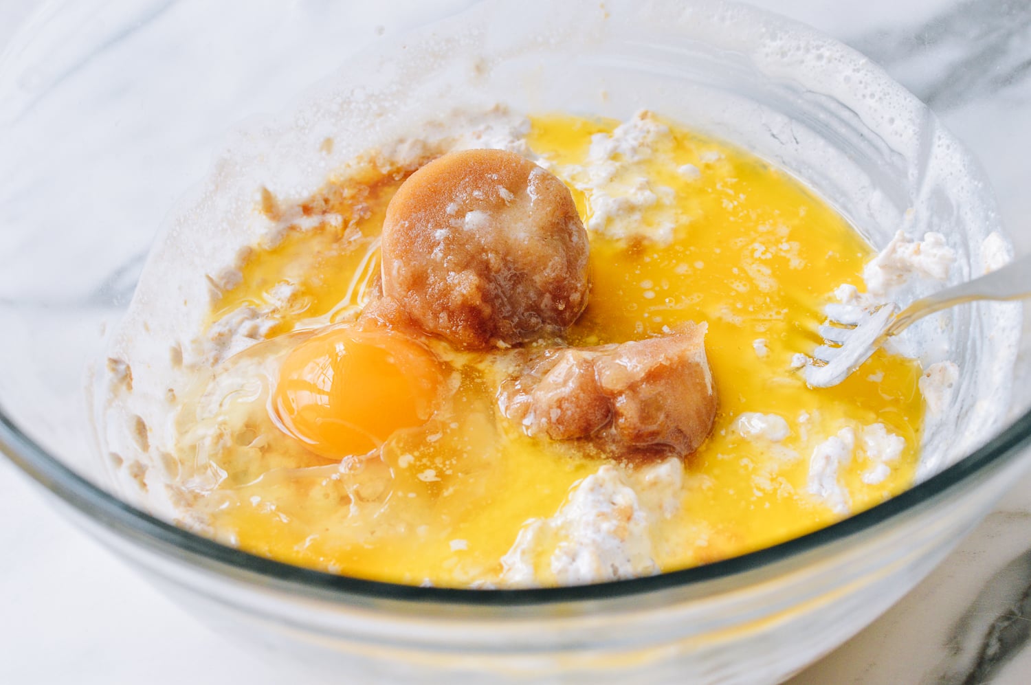 Adding wet ingredients, thewoksoflife.com