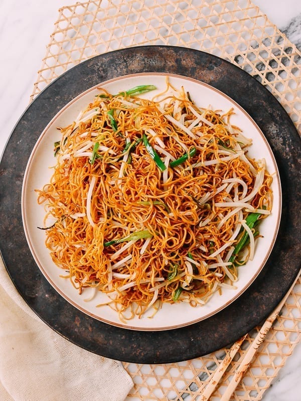 Plate of Supreme Soy Sauce Fried Noodles, thewoksoflife.com