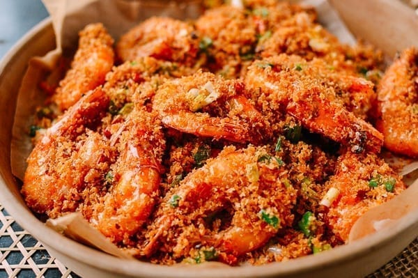 Plate of Typhoon Shelter Shrimp, thewoksoflife.com