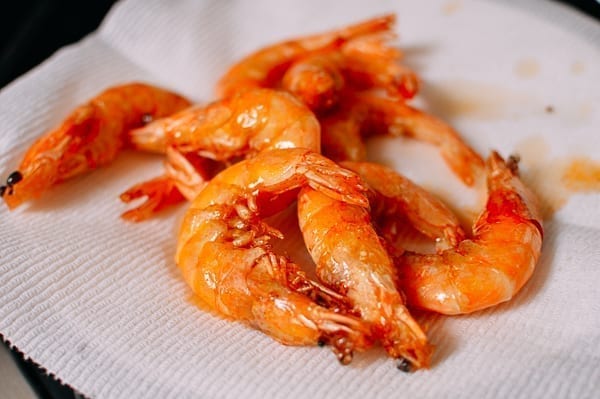 Shrimp after first fry, thewoksoflife.com