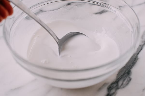 Rice noodle mixture, thewoksoflife.com