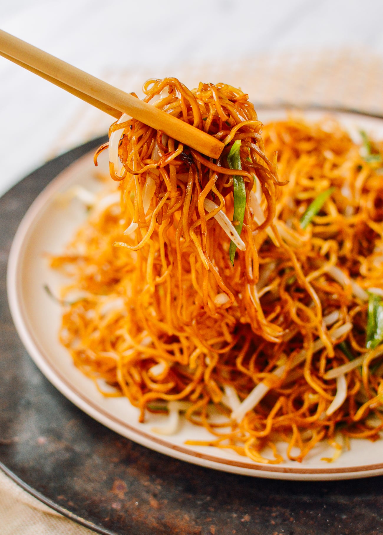 Cantonese Soy Sauce Pan-Fried Noodles