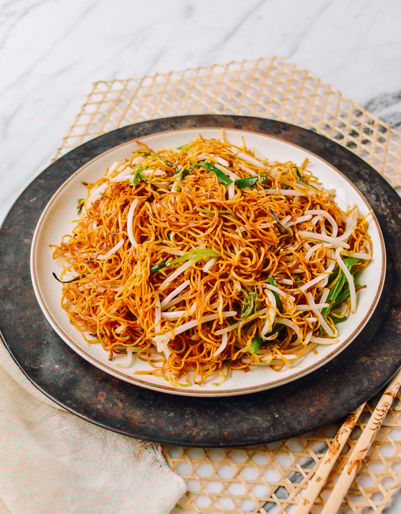 Cantonese Soy Sauce Pan-fried Noodles