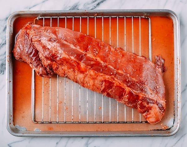 Ribs ready for roasting, thewoksoflife.com