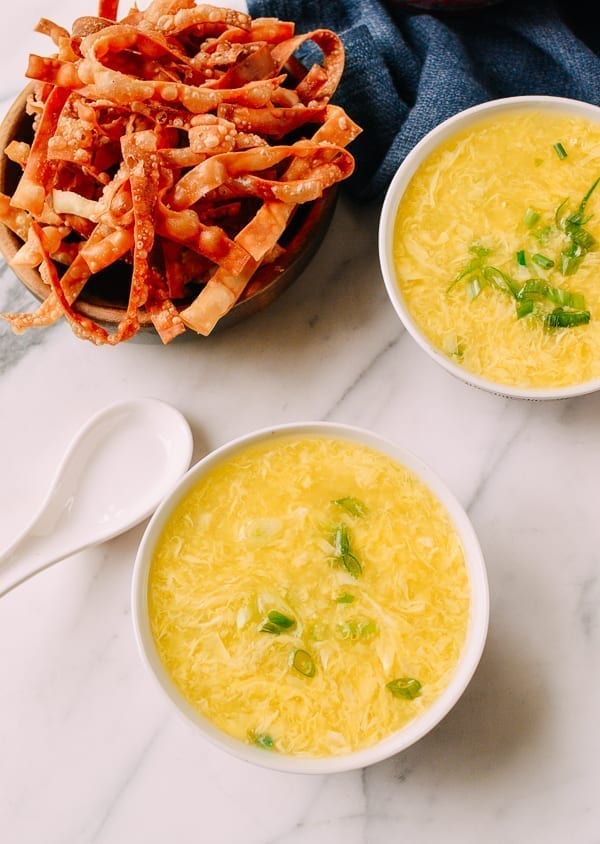 Bowl of egg drop soup, thewoksoflife.com