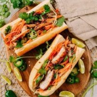 Lemongrass Chicken Banh Mi, thewoksoflife.com