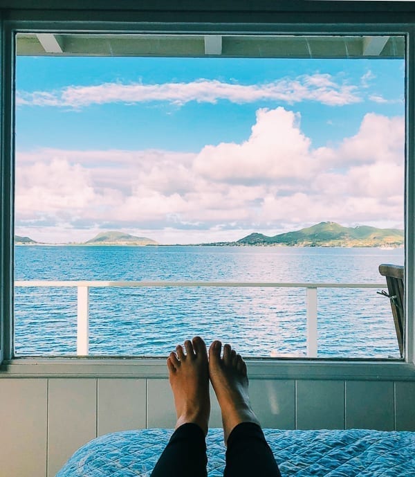 View from Kaneohe Airbnb, thewoksoflife.com