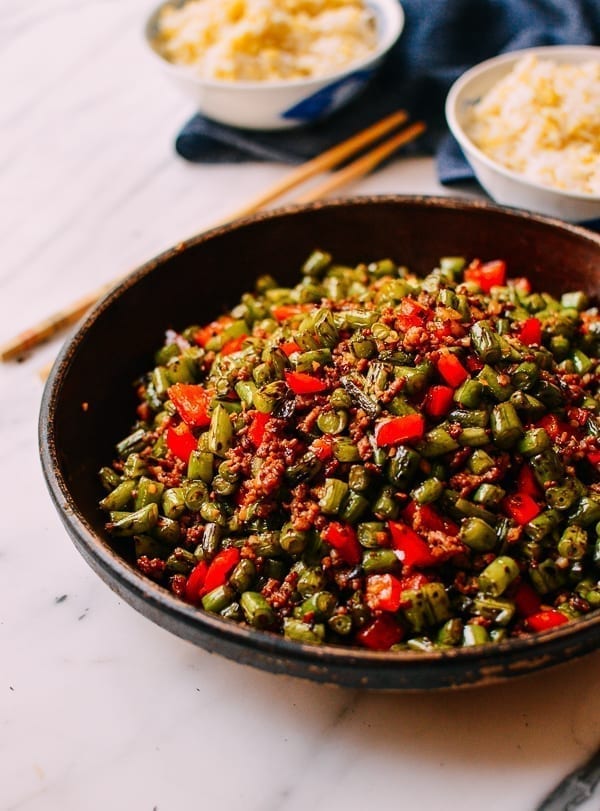 Chinese Green Beans with Pork, thewoksoflife.com