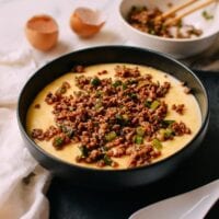 Chinese steamed egg with pork, thewoksoflife.com