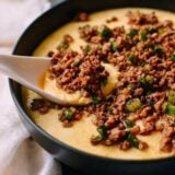 Steamed Eggs with Crispy Pork, thewoksoflife.com