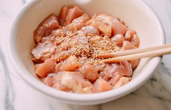 Marinating chicken, thewoksoflife.com