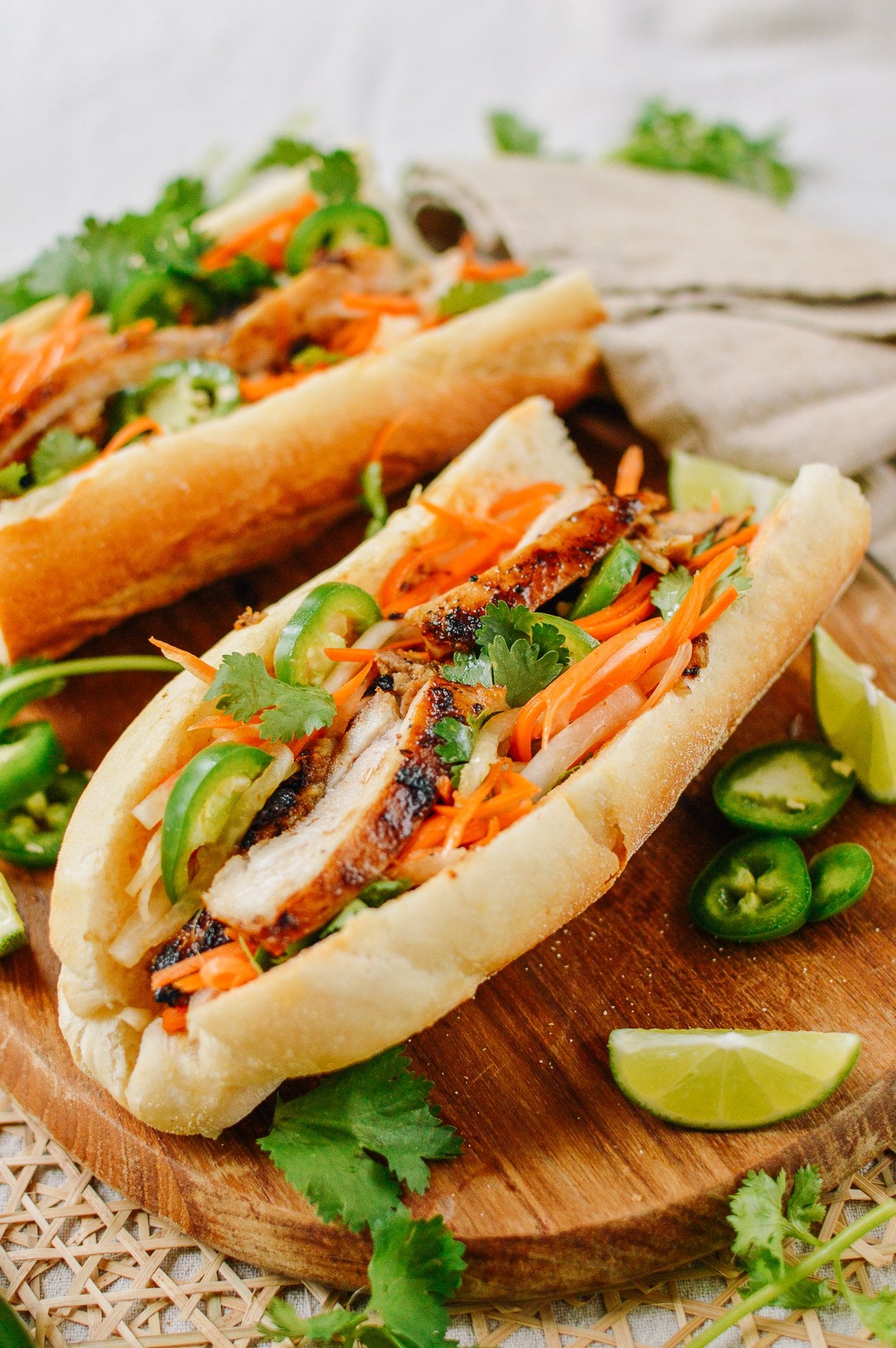 Lemongrass chicken banh mi recipe