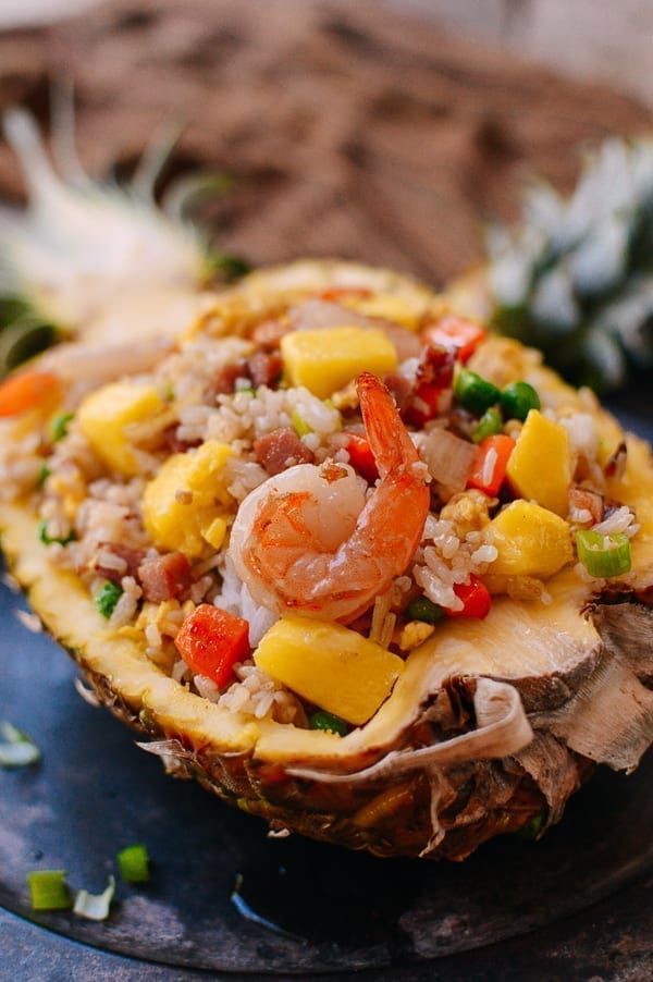Pineapple fried rice, thewoksoflife.com