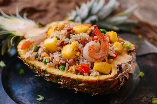Pineapple fried rice, thewoksoflife.com