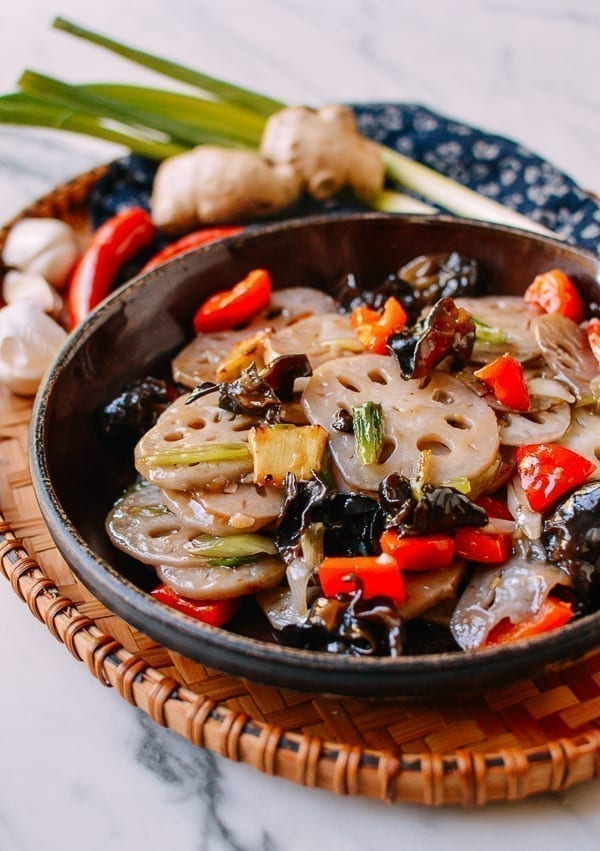 Lotus Root Stir-fry, thewoksoflife.com
