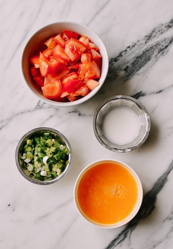 Tomato Egg Drop Soup Ingredients, thewoksoflife.com