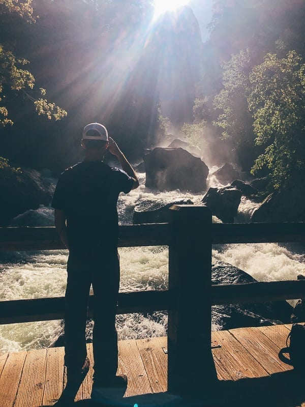 Bridge at trailhead for Mist Trail, thewoksoflife.com