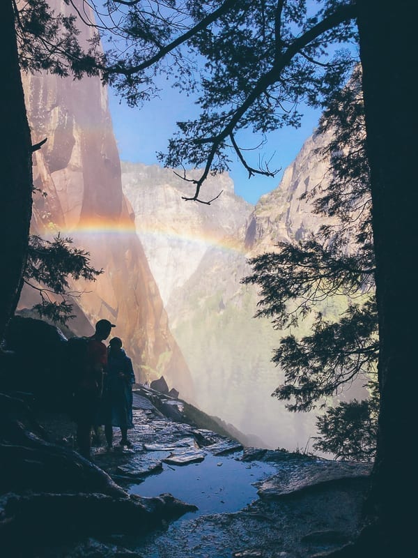 Rainbow along the Mist Trail, thewoksoflife.com