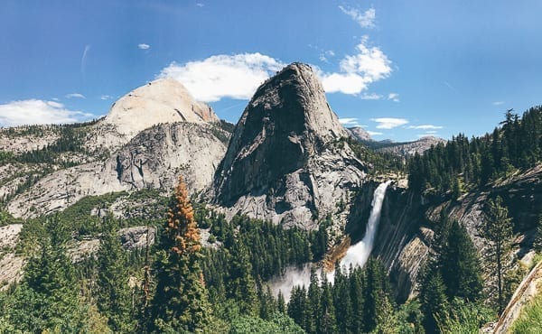 View of Nevada Fall from John Muir Trail, thewoksoflife.com