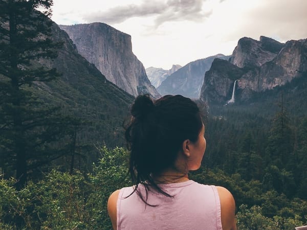 Sarah at Tunnel View, thewoksoflife.com