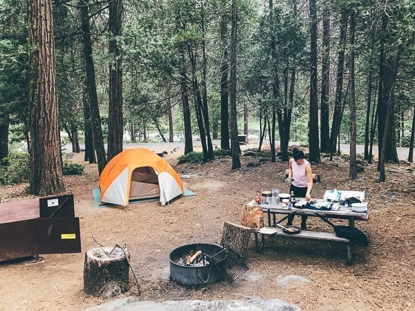 Sarah in campground, thewoksoflife.com