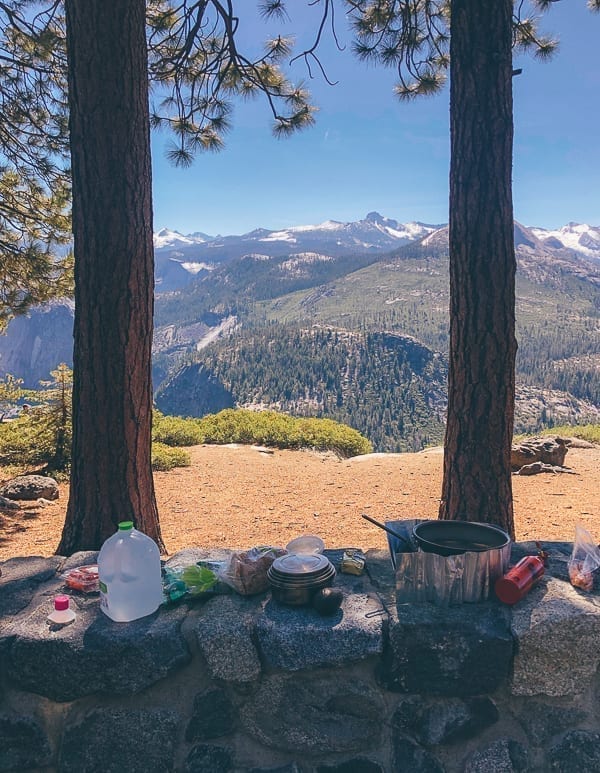 Cooking Breakfast at Washburn Point, thewoksoflife.com