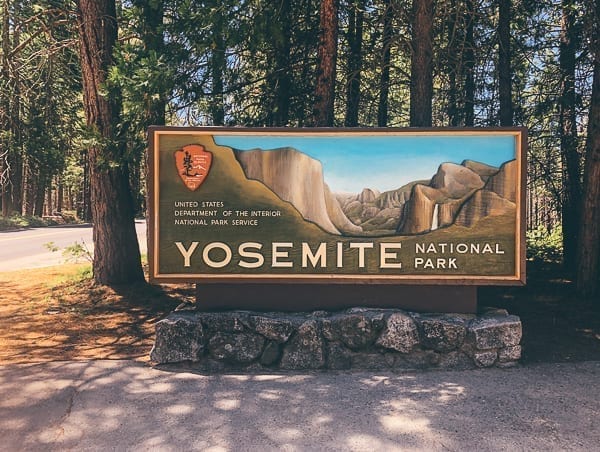Yosemite National Park Entrance Sign, thewoksoflife.com