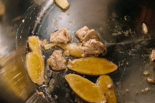 Adding fermented bean curd, thewoksoflife.com