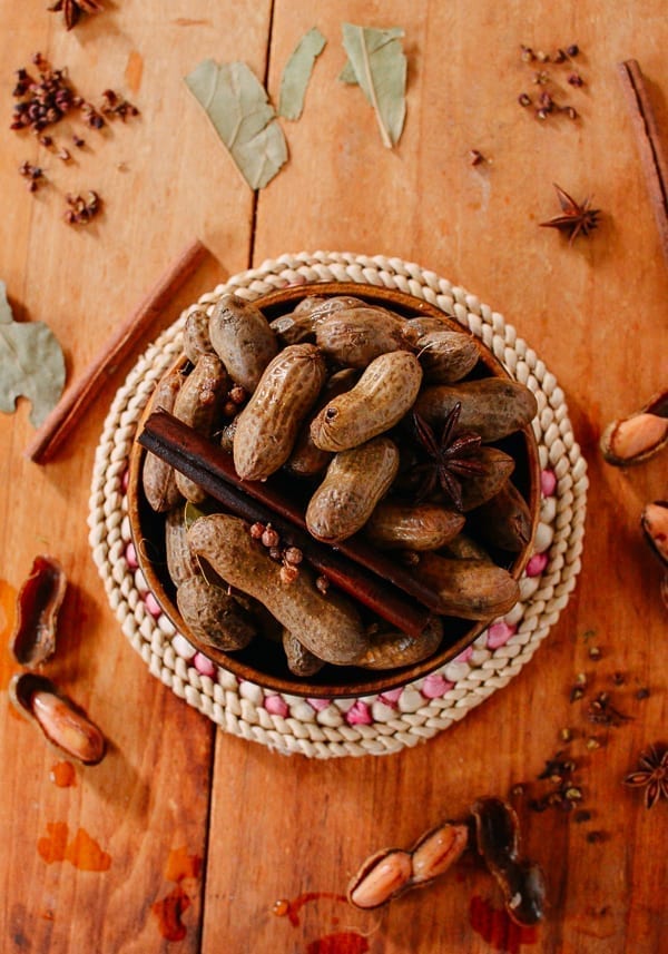 Spiced boiled peanuts, thewoksoflife.com