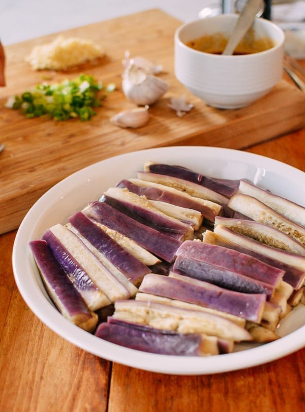 Steamed eggplant, thewoksoflife.com