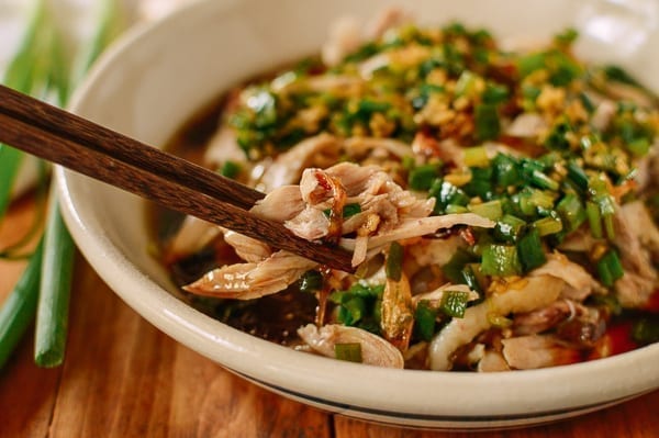 Ginger Scallion Poached Chicken, thewoksoflife.com