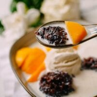 Mango Black Sticky Rice Dessert, thewoksoflife.com