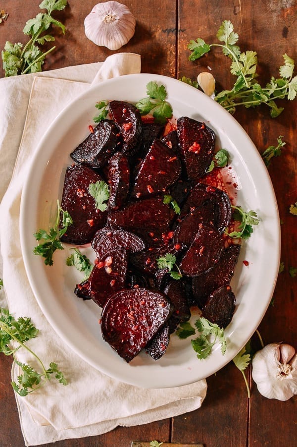 Marinated Roasted Beets, thewoksoflife.com