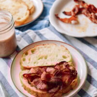 Wok Bacon Sandwiches on Sourdough, thewoksoflife.com