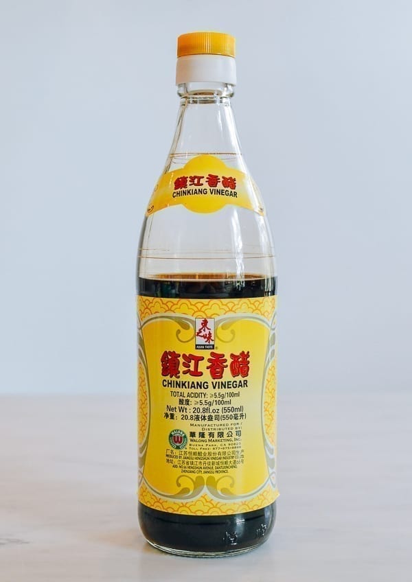 Bottle of Chinese black vinegar, thewoksoflife.com
